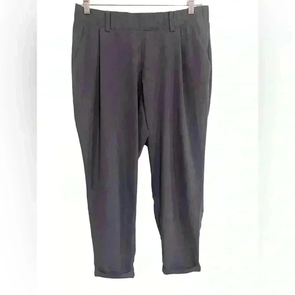 Torrid Charcoal Gray Tapered Leg Business Casual Trousers Pants